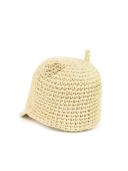 Roztomilý klobouček s oušky - béžový