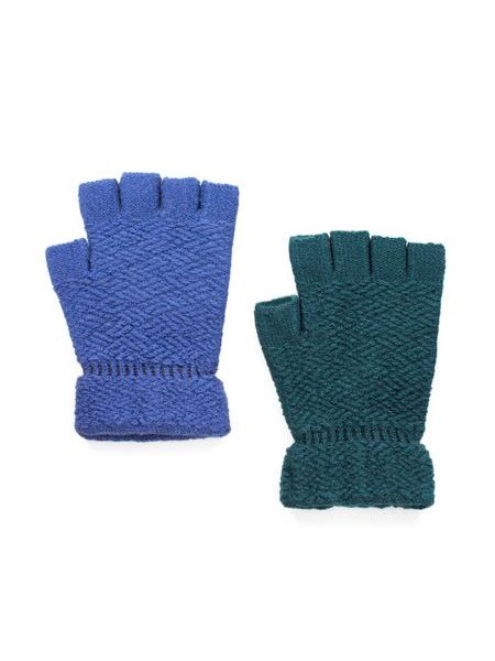 Rukavice bez prstů tyrkysové