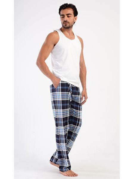 Pánské pyžamové kalhoty Bruno - modrá