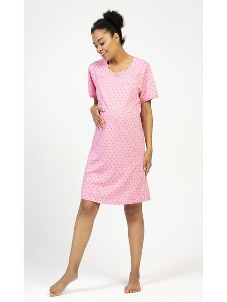 Dámská noční košile mateřská Martina - tmavě šedá