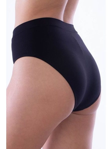 Vyšší kalhotky Bikini Queenie černé