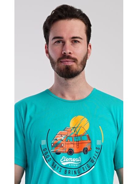 Pánské pyžamo šortky Adventure - zelená