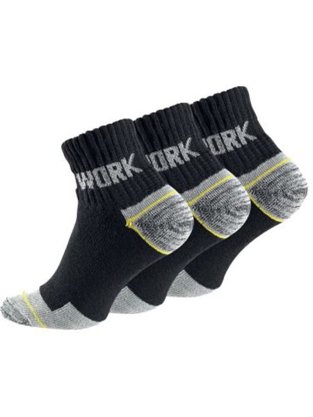 3 PACK pánské pracovní kotníkové ponožky WORK