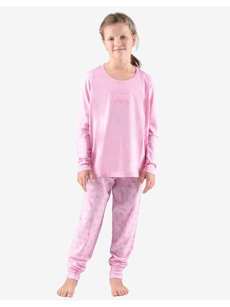 GINA dětské pyžamo dlouhé dívčí 29007P - cukrová fruktóza
