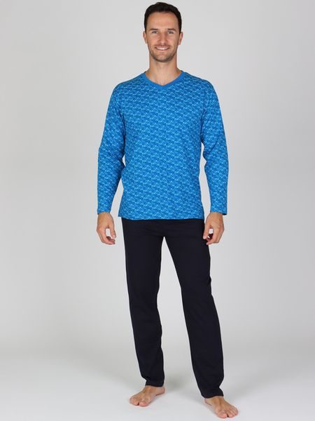 Pánské dlouhé pyžamo ZANE