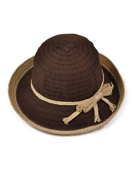 Klobouk obšitý slámou