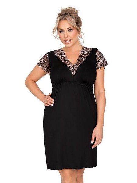 Dámská košilka Emma plus size černá
