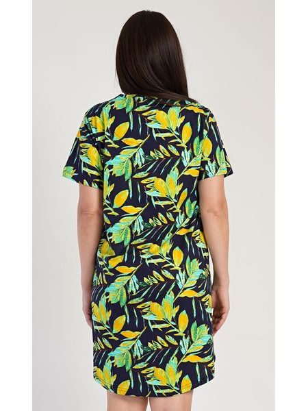 Dámská noční košile s krátkým rukávem Paulína - zelená