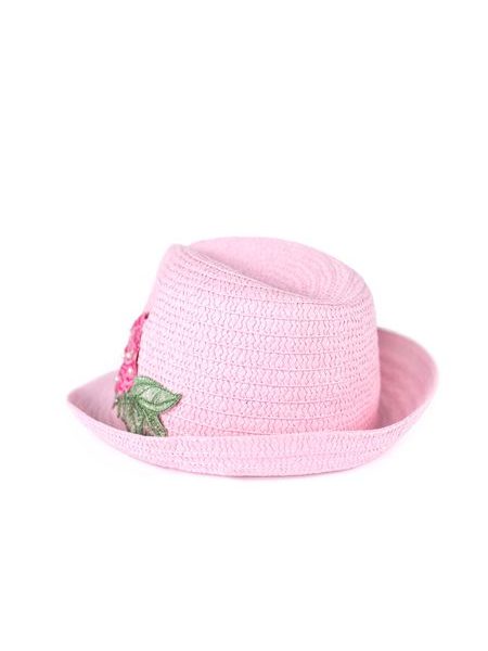 Trilby dámský klobouk bílý a aplikací růže a perliček