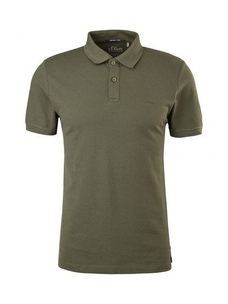 Pánská polokošile s krátkým rukávem s.Oliver zelená