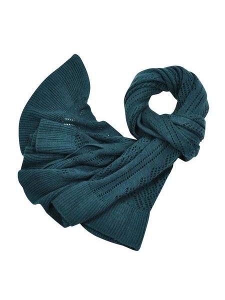 Šál s děrovaným vzorem - béžový