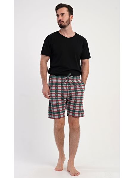 Pánské pyžamové šortky Paul - tmavě zelená