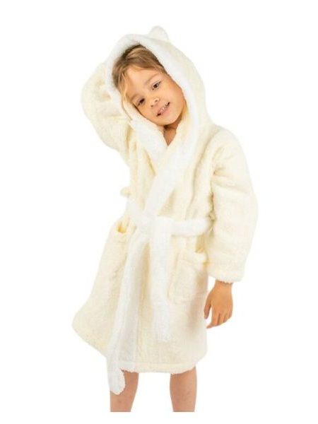 Dětský župan Králíček ecru s ušima