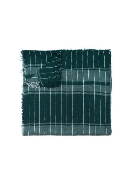 Lehký pruhovaný šál - zelený