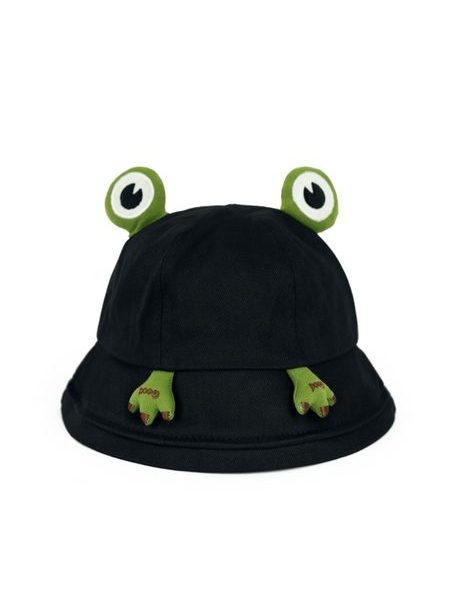 Bavlněný kloubouk na léto černé