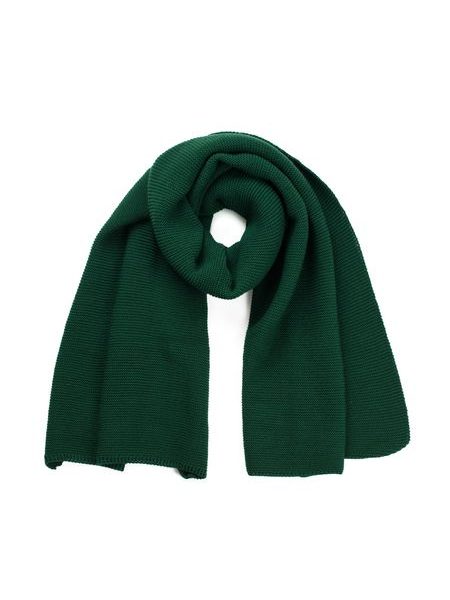 Klasická zimní šála tmavozelená