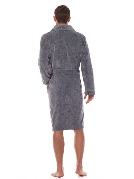 Pánský župan Pegas melírovaný tmavě šedý