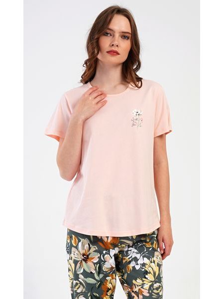 Dámské pyžamo kapri Marie - světle lososová