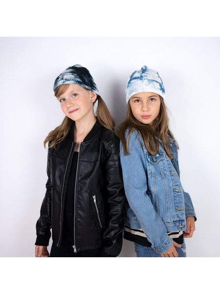 Zimní čepice pro děti oranžovo-bílá