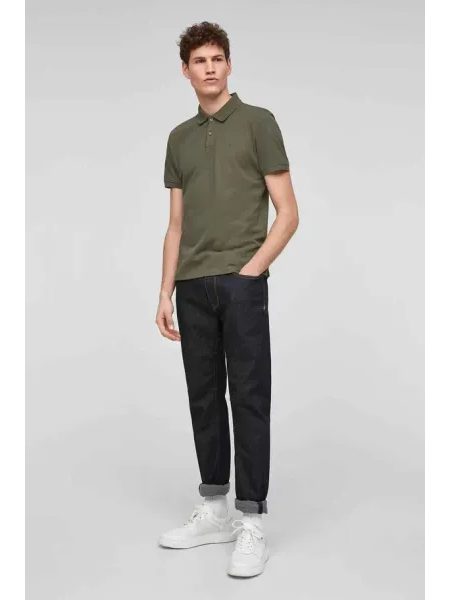 Pánská polokošile s krátkým rukávem s.Oliver zelená