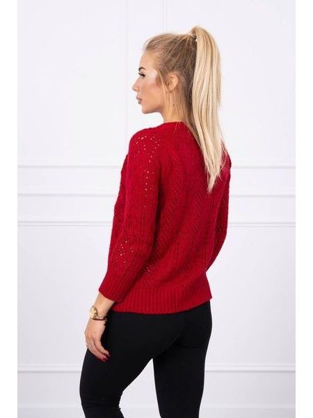 Svetr se zapínáním na knoflíky, červená