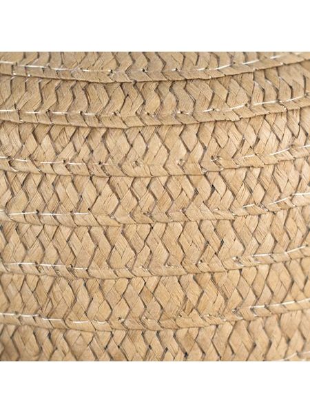 Letní klobouk s modrým pruhem