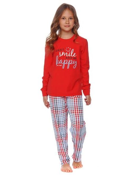 Dívčí pyžamo Flow červené smile