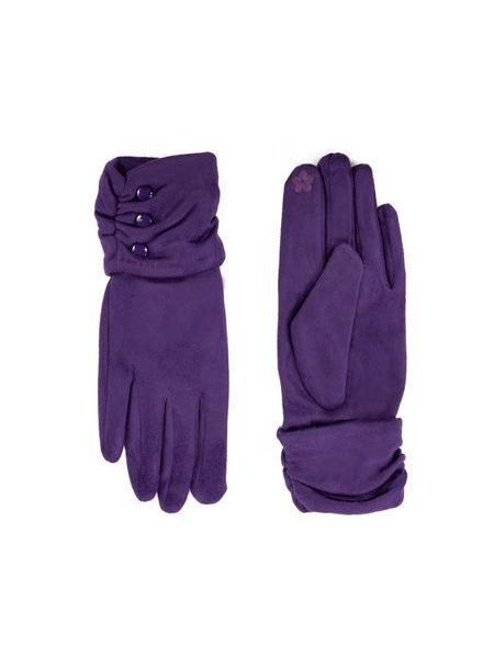 Elegantní rukavice s knoflíčky zelené