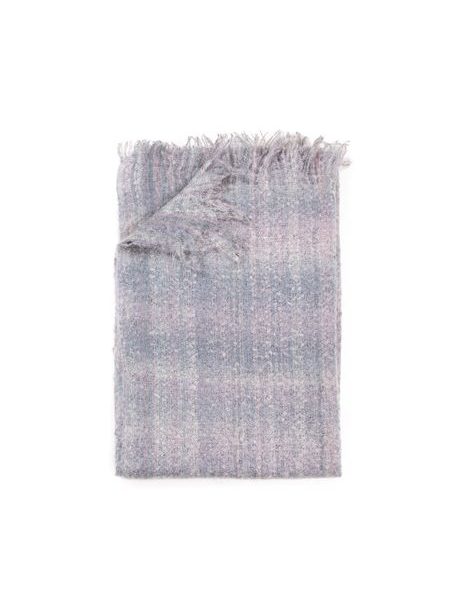 Šál s třásněmi - starorůžový