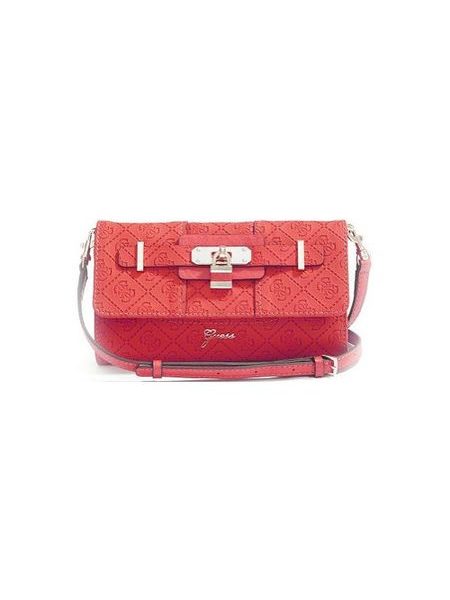 Elegantní crossbody kabelka GUESS La Vida Logo Mini Cross-Body červená