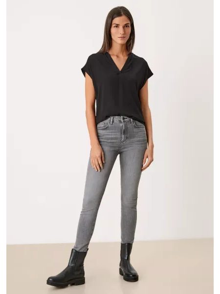 Dámské tričko s krátkým rukávem s.Oliver šedé