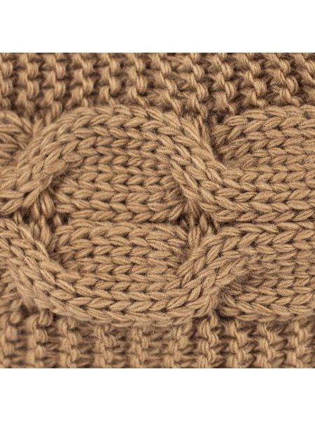 Zimní pletená čelenka černá