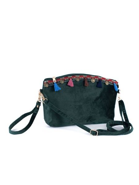 Boho taštička zelená