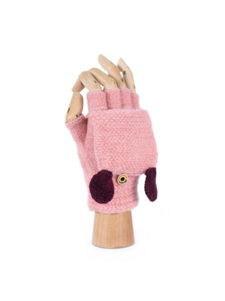 Odepínací šedé rukavice