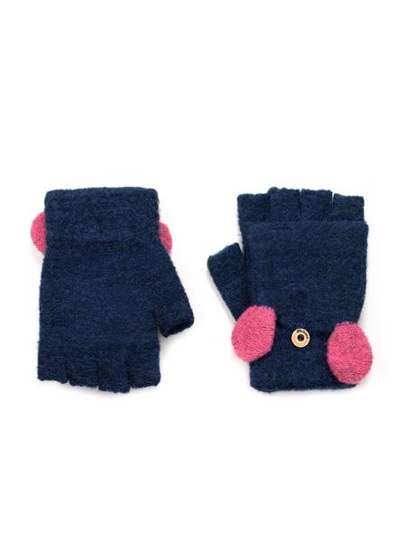 Odepínací šedé rukavice