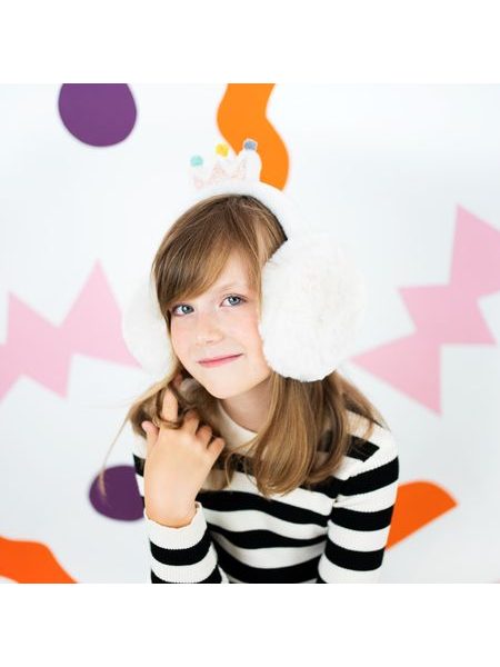 Klapky na uši Zimní královna černá