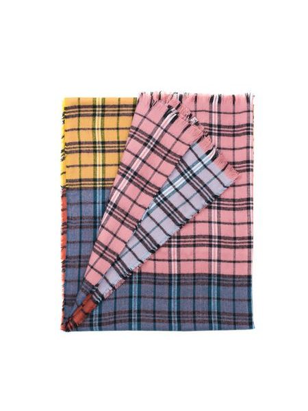 Originální zimní šála s roztřepenými boky