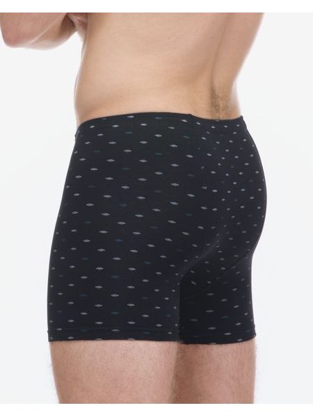 Boxerky s delší nohavičkou - Černá