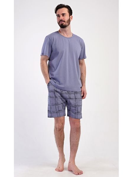 Pánské pyžamo šortky Jakub - tmavě šedá