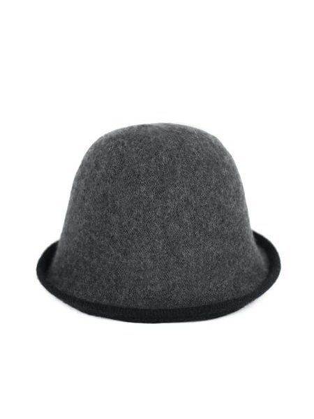 Pletený klobouk šedý