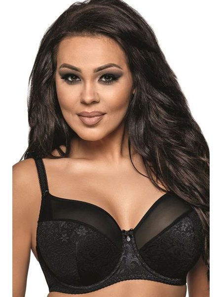 Dámská podprsenka 1740 Jacquard black