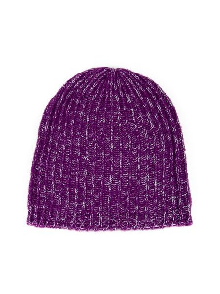 Spadlá čepice fialová