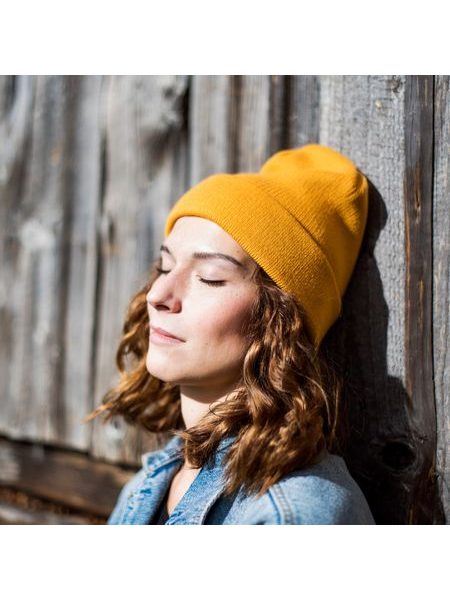 Zimní čepice unisex barva moře