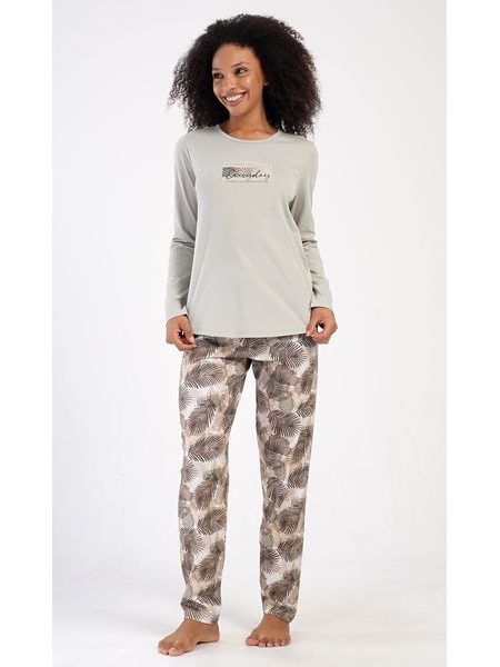 Dámské pyžamo dlouhé Everyday - písková