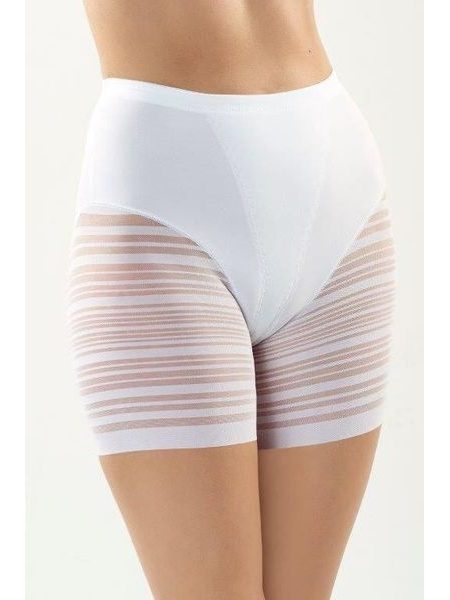 Stahovací kalhotky s nohavičkou Verda bílé