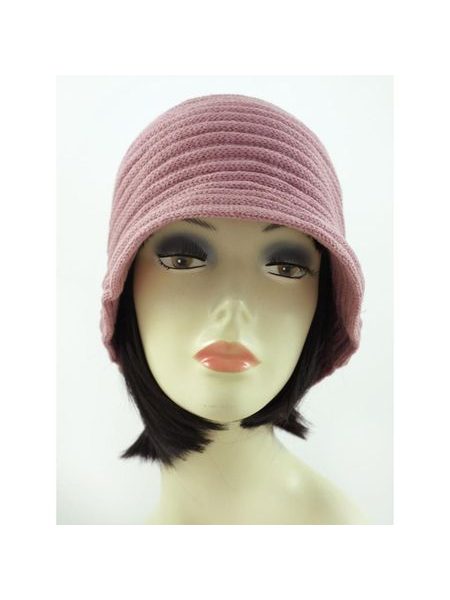 Klobouková čepice růžová