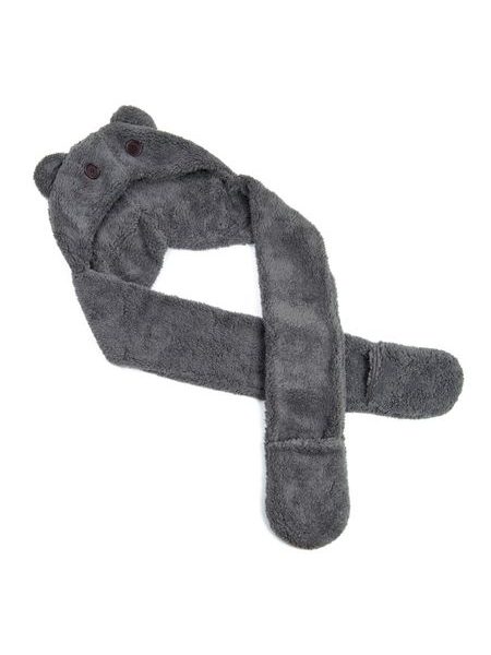 Originální zvířátková čepice a šála zároveň s ušima