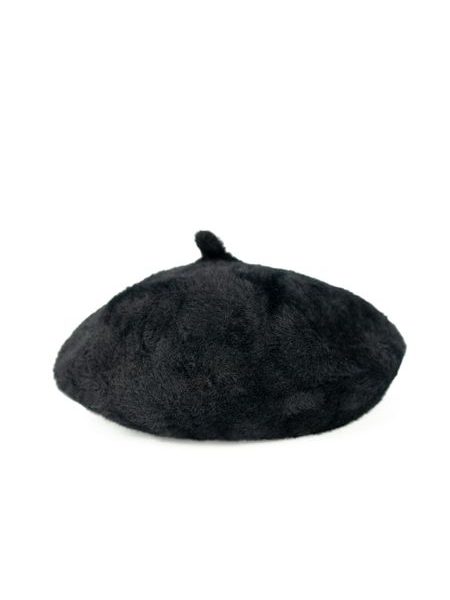 Klasický baret s anténkou černý