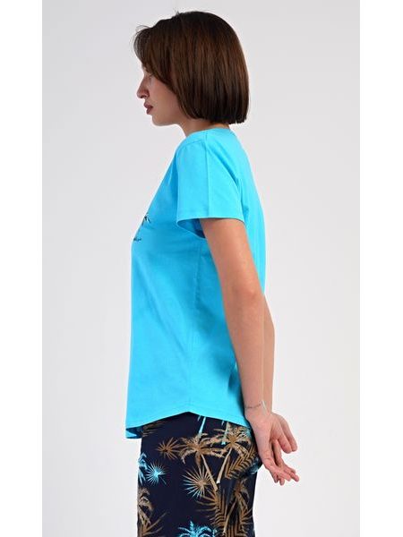Dámské pyžamo kapri Tropicana - tyrkysová