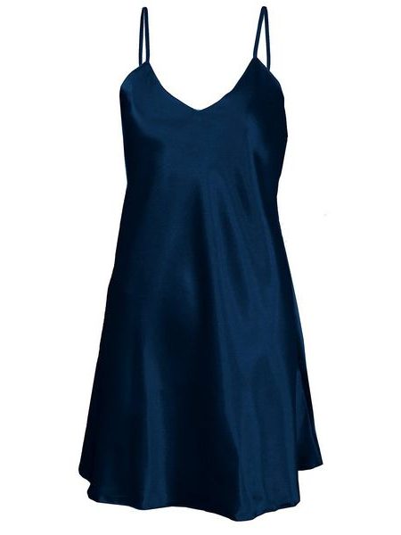 Saténová košilka DKaren Karen tmavě modrá